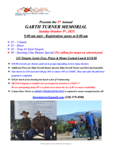 Garth Turner Shoot Sunday October 5