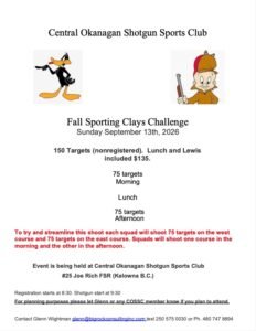 Fall Sporting Clays Challenge @ Central Okanagan Shotgun Sports Club